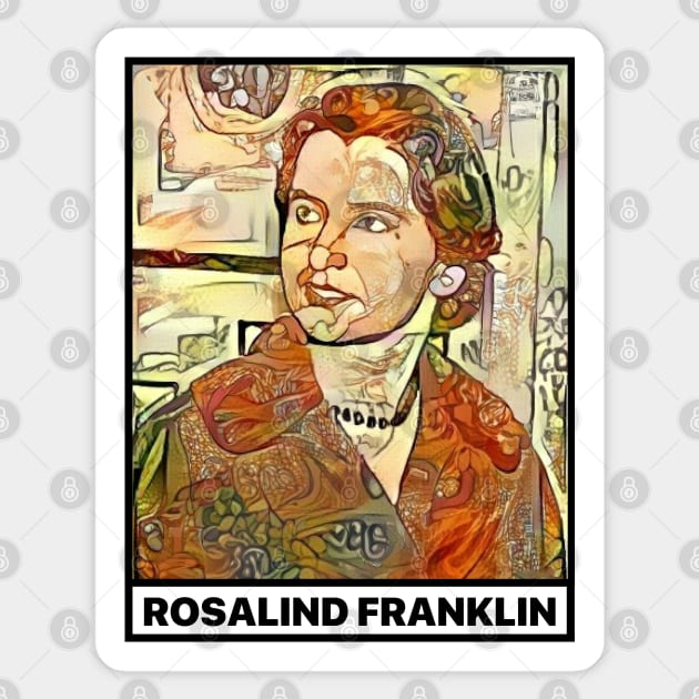 Rosalind Franklin Women in Science STEM Golden Portrait Sticker by labstud